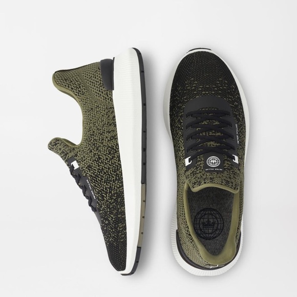 PETER MILLAR WOMEN'S Hyperlight Apollo Sneakers Green Slip On Shoes - Picture 1 of 9